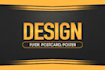 create beautiful flyers, postcard and posters