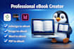 do ebook creation for KDP, kindle, ingramspark, lulu