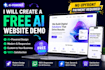 create a free ai website demo