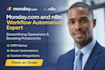set up mondaycom workspace, CRM and workflows