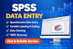 do data entry in spss