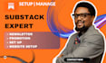 substack setup substack newsletter design account setup