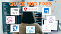 fix bugs in your angular, typescript, javascript web app