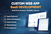 build your custom web app, saas app