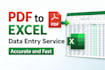 convert PDF to excel manually with high accuracy