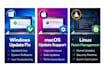 provide complete os update, patching, and troubleshooting service