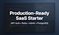 build a saas starter template with auth and admin panel