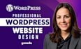 build a wordpress website, wordpress website development