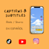 add professional spanish subtitles to your videos