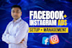 do facebook , instagram ads setup  management