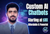 do ai chatbot development using ml and dl, custom chatbot development, llms
