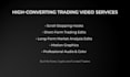 create high converting trading video hooks and edits