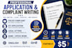 draft professional complaints, rti and legal letters