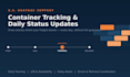 provide daily container tracking and shipment status updates