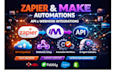 automate workflows with zapier makecom n8n API integration webhook automation