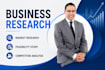 conduct detailed market research, competitor analysis and feasibility study
