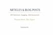 write engaging articles and blog posts