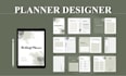do a customized PDF design, digital and printable planners on canva or PDF