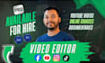 do video editing, corporate, courses, youtube video editing