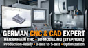 provide professional 3d cad modeling and heidenhain nc programming