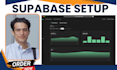 set up supabase postgresql database, authentication, storage and API integration