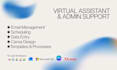 be your virtual assistant for admin tasks and canva design