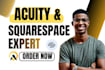 setup acuity scheduling, squarespace integration and full automation