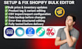 setup shopify bulk editor matrixify ablestar hextom quickedit rubix rocketly