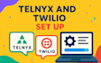 set up twilio telnyx account for bulk SMS did numbers sip trunks