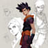 draw anime character design sheet