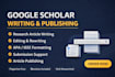 write and publish research article on google scholar