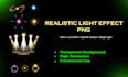 create realistic light effect png  overlays