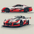 create racing car wrap, itasha wrap design with extreme
