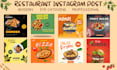design stunning restaurant instagram posts and menus