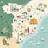 make illustrate a charming custom map