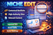 create premium niche edit backlinks to boost website authority