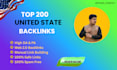 build 200 high quality USA backlinks