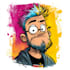make character illustration in comic style