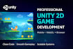 develop a professional unity 2d game for mobile, PC and webgl