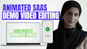 create animated saas app or website demo video