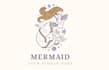 do awesome elegant mermaid logo