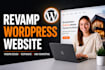 revamp wordpress website, redesign responsive business website