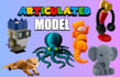 create 3d toy, articulated 3d model, lego model bjd model, articulated 3d toy