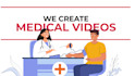 create a medical science and surgical 2d animated  video