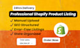 do shopify product listing and shopify product upload