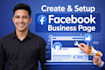 do facebook business page create and setup
