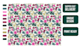 do seamless pattern design and rotary print ready file