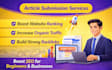 do manual article submission for SEO backlinks