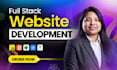 do custom website development, full stack web developer, front end developer