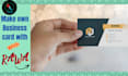 do attractive , professional business card design